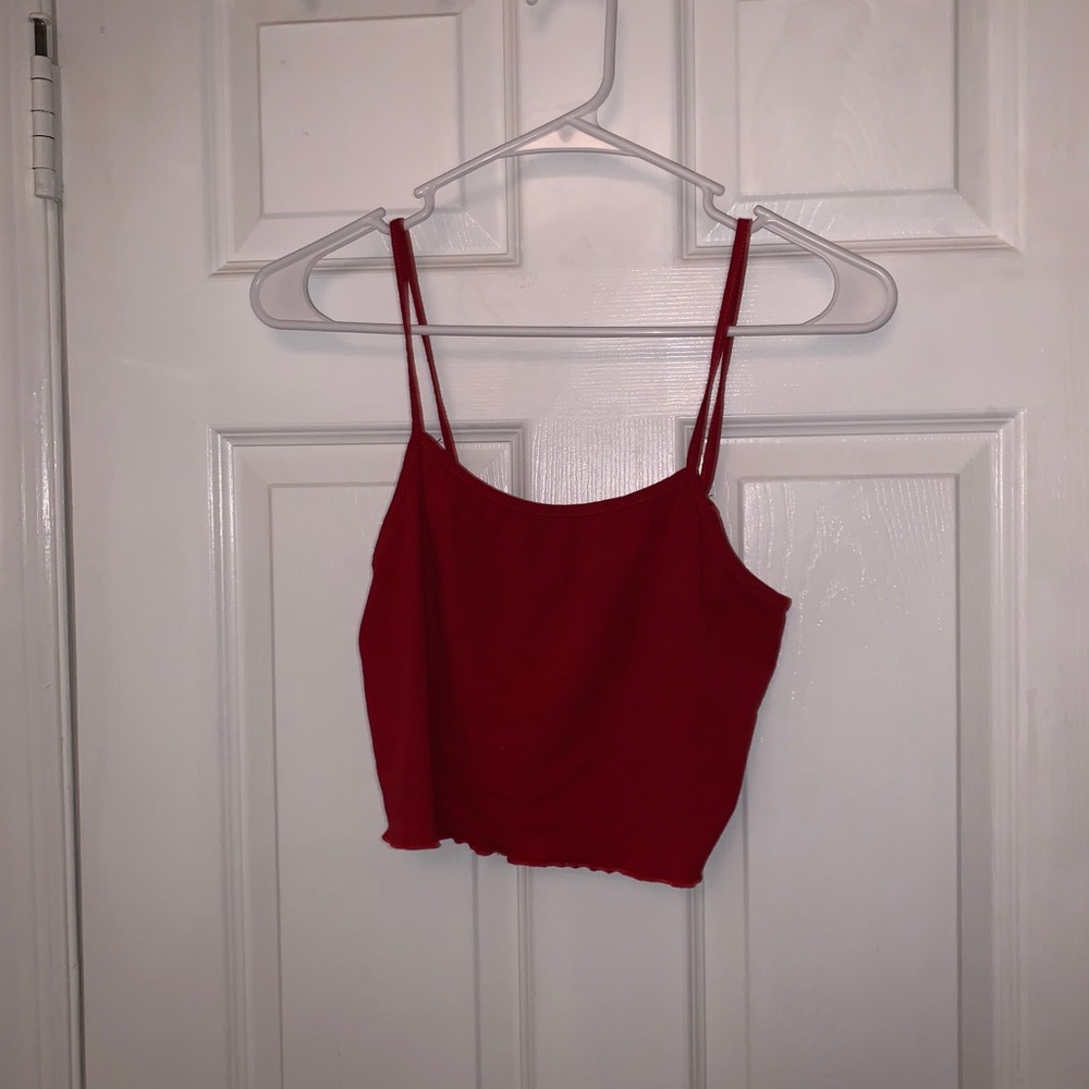 red tank top